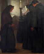 Karel Myslbek In the Mortuary oil